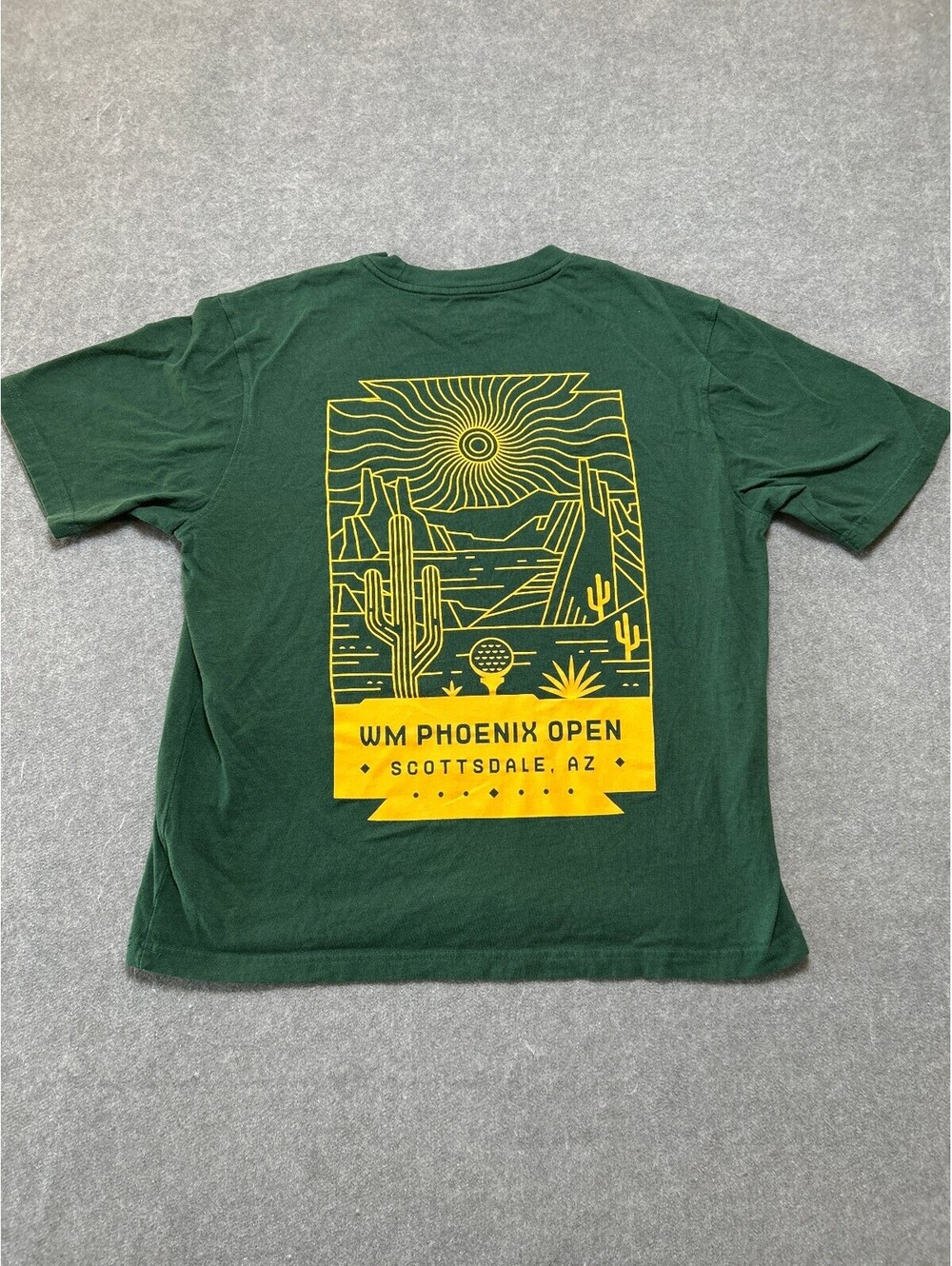Old Navy WM Phoenix Open Scottsdale AZ Golf Graphic T Shirt Green Men’s Size S